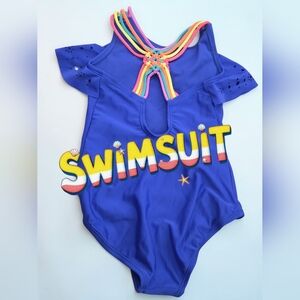 *0932 Cat & Jack swimsuit Girls size 7/8
